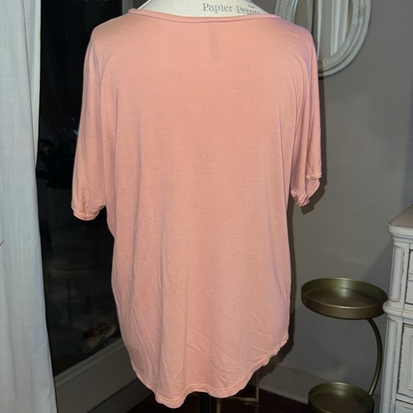 XCVI rose mauve pink shortsleeve shirt women’s top extra small XS - Picture 3 of 5